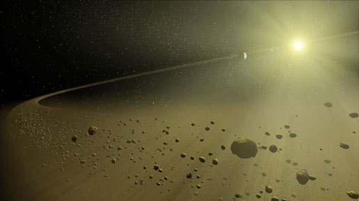 Artist's concept of distant solar system