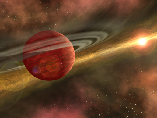 Artist's concept of CoKu Tau 4 star system