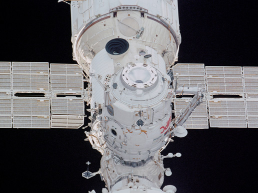 Pirs docking compartment on the international space station