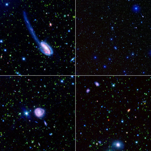 Composite images taken by the Spitzer Wide-area Infrared Extragalactic Legacy project