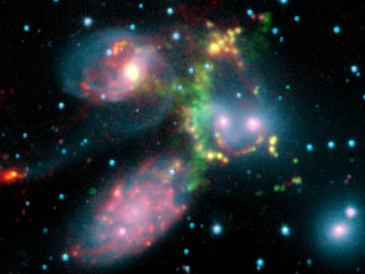 Stephans Quintet galaxy cluster