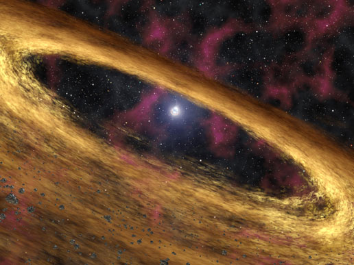 Artist's concept depicts a pulsar, which is a type of dead star.