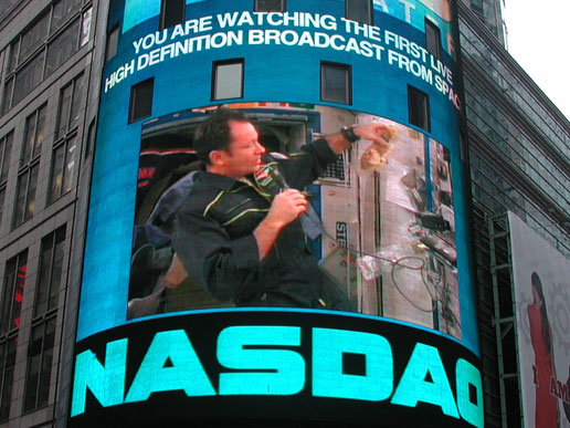 Image from HD broadcast in Times Square