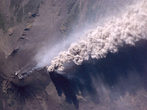 Erupting Volcano Mount Etna