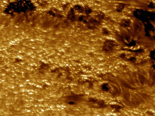 The Sun's Surface in 3D