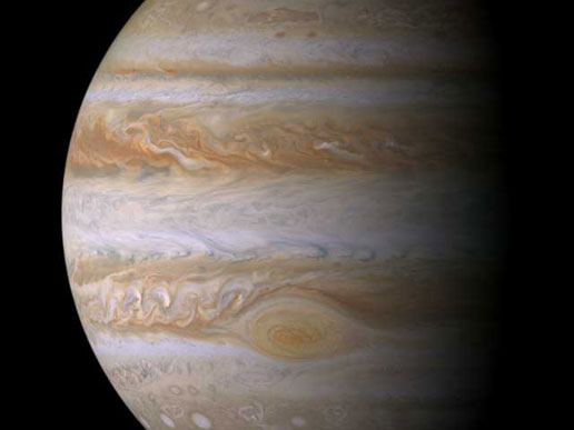 Cassini photographs Jupiter