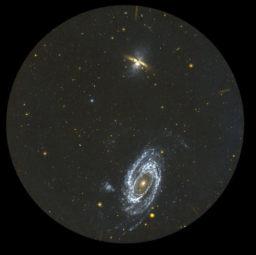 GALEX photo of M81, M82