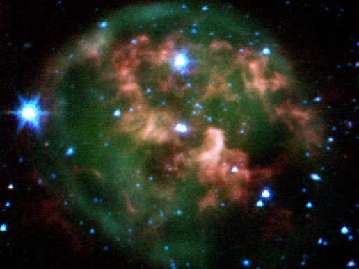 Spitzer image of planetary nebula