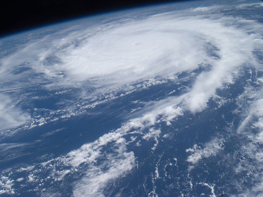 ISS photo of Hurricane Frances